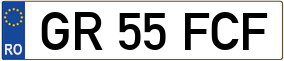 Trailer License Plate